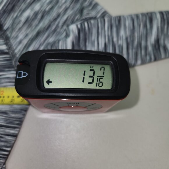 Athleta XS Womens Hooded Zip-Up Jacket Grey & Black Striped Thumbholes 4054 - Picture 6 of 8